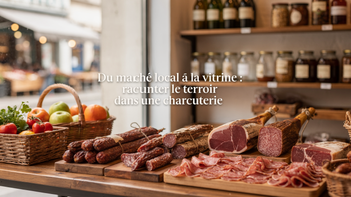 Du marché local à la vitrine : raconter le terroir dans une charcuterie